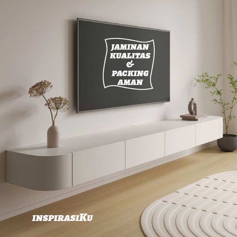meja tv kabinet gantung minimalis TV3