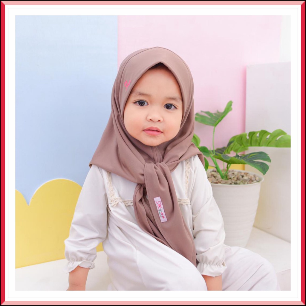 LUBNA CRAFT | HIJAB ANAK SEGITIGA INSTAN | HIJAB ANAK JERSEY PREMIUM TERBARU