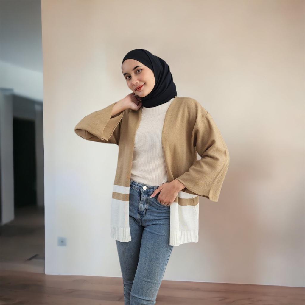 JULY OUTHER KARDIGAN RAJUT WANITA KOREAN BASIC