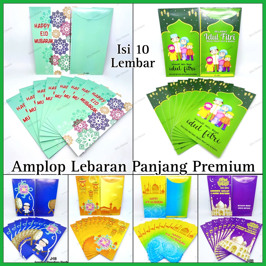 

AMPLOP / ANGPAO LEBARAN PREMIUM PANJANG HARI RAYA IDUL FITRI RAMADHAN 2023 PREMIUM PANJANG ISI 10