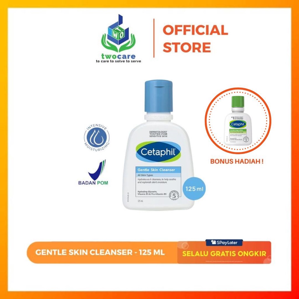 Cetaphil Gentle Skin Cleanser 125ml Sabun Pembersih Muka untuk Skin Care Cocok Untuk Segala Jenis Kulit