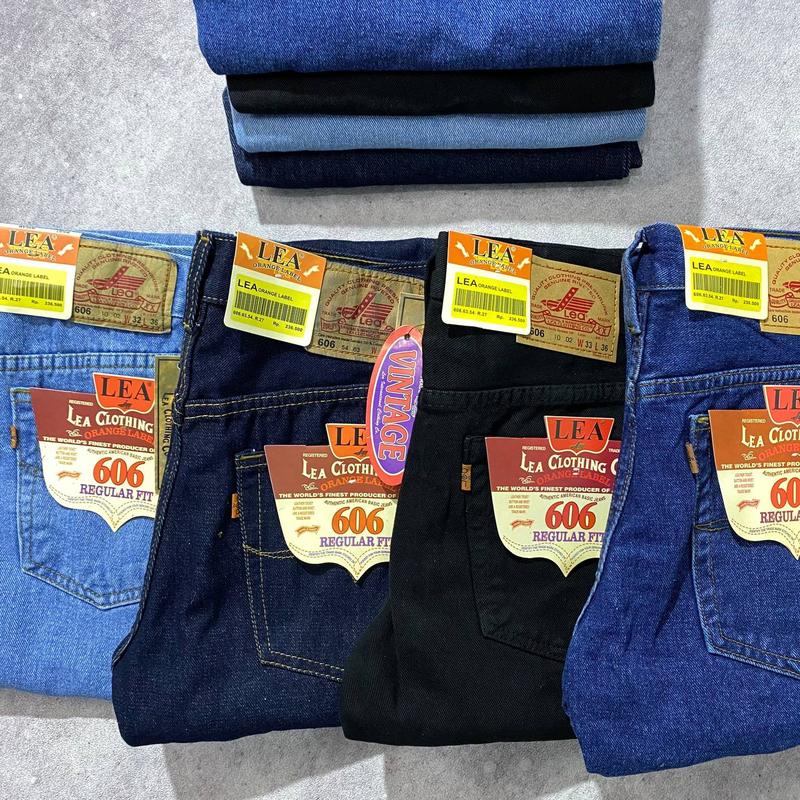 PROMO!! CELANA JEANS PRIA LEA STANDART BONUS GANTUNGAN DOMPET KUNCI  REGULER PREMIUM CARDINAL  DENIM BEST QUALITY 28 sampai 38 COD