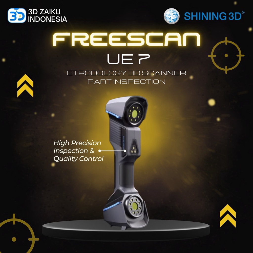 Shining 3D Freescan UE7 UE11 Metrodology 3D Scanner Part Inspection