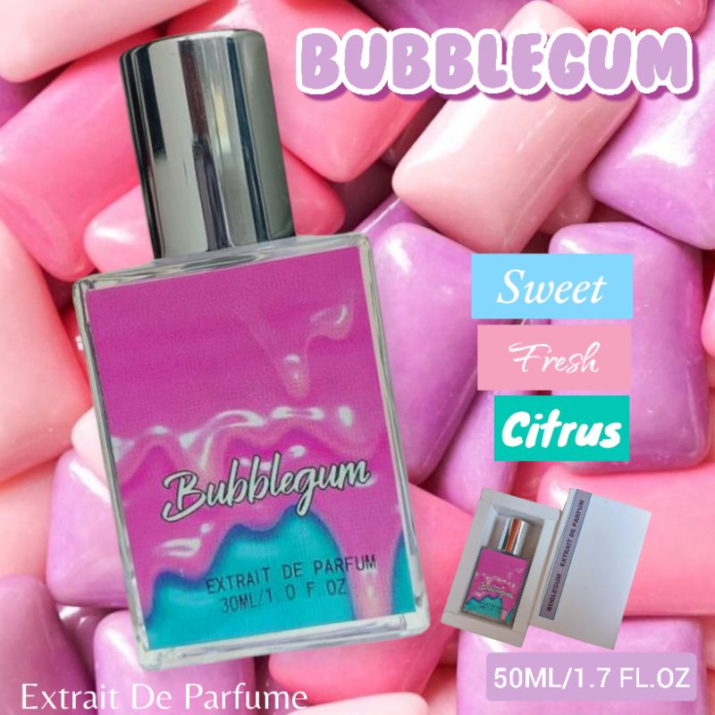 PARFUM WANITA TAHAN LAMA EDT DAN EXTRAIT BUBBLEGUM 30ML DAN 50ML