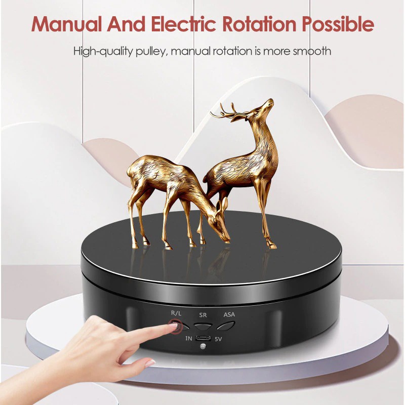 Alas Putar Fotografi Rotating Display Stand Turntable 6 in 1 14.5cm - QM104710