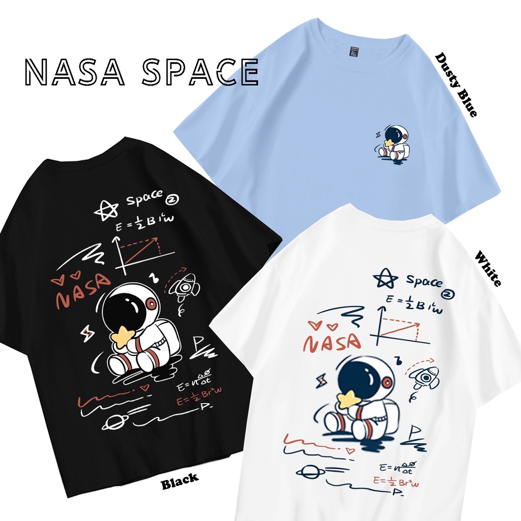 Kaos Oversize Pria & Wanita NASA SPACE