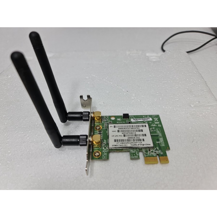 HP PCI-E Wireless WIFI Card 466808-002 Bracket Low/High