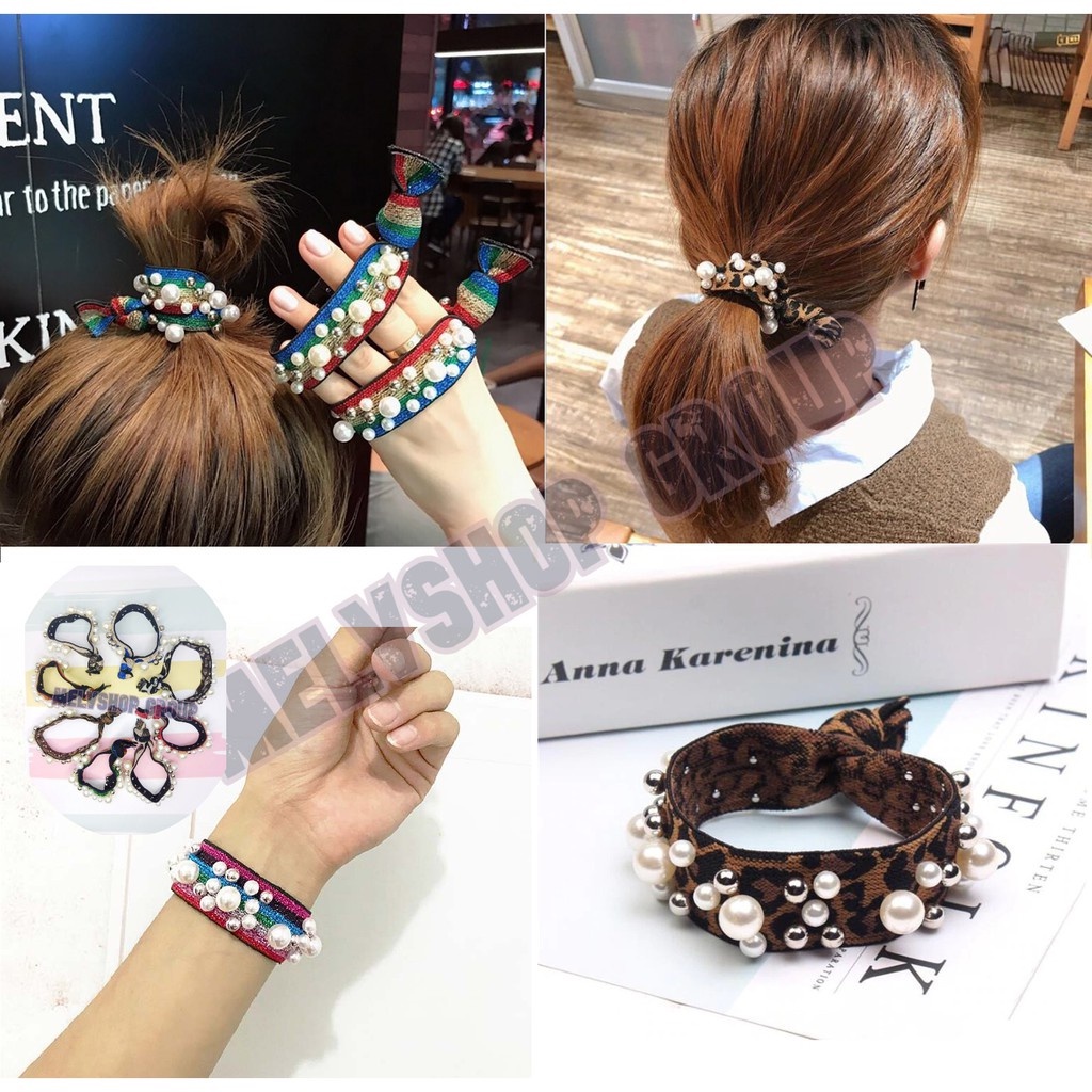 GEIM gelang/ikat rambut mutiara aksesoris rambut