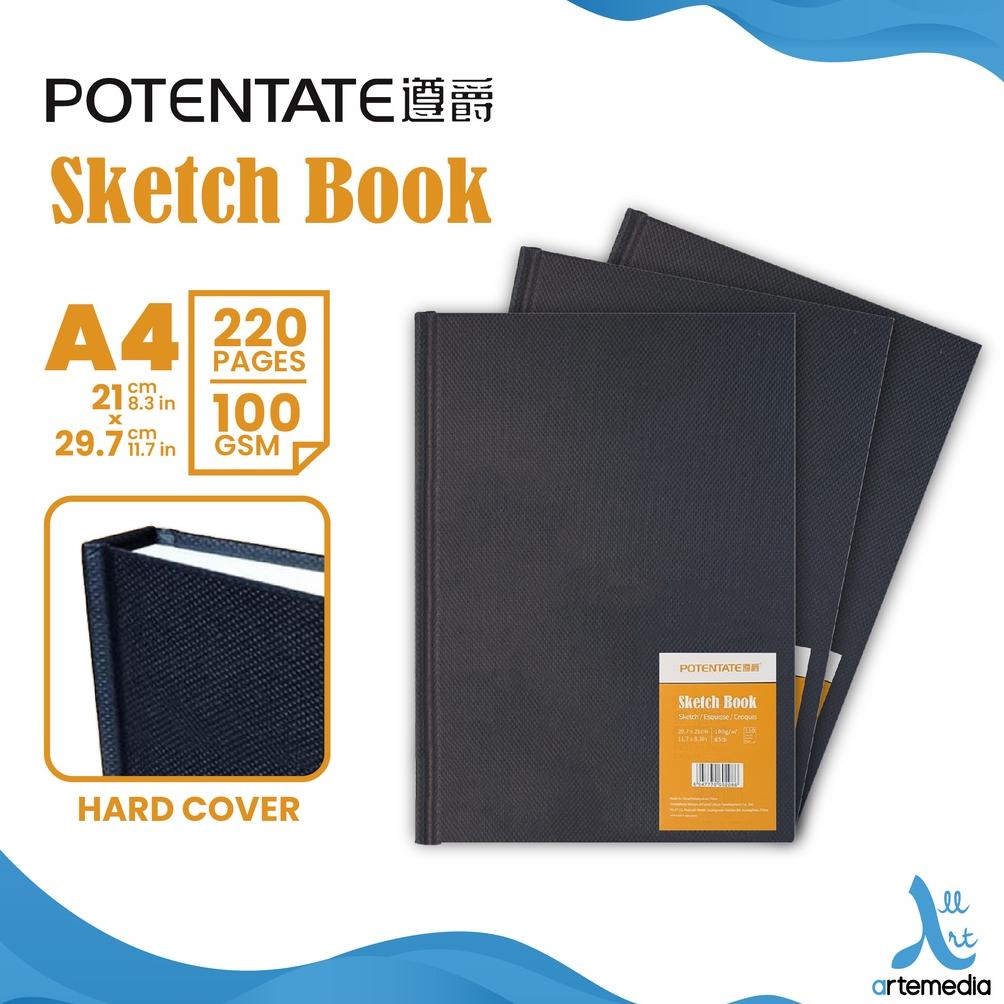 

Buku Sketsa Potentate Hard Cover A4 Stitch Bound Sketchbook