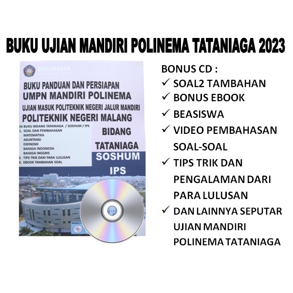 BUKU PERSIAPAN UJIAN MANDIRI POLINEMA MALANG TATANIAGA SOSHUM IPS