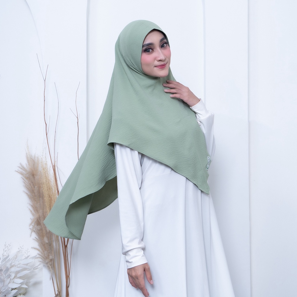 HIJAB TERBARU/BERGO INSTAN CRINKLE/KERUDUNG INSTAN/JILBAB CRINKLE AIRFLOW