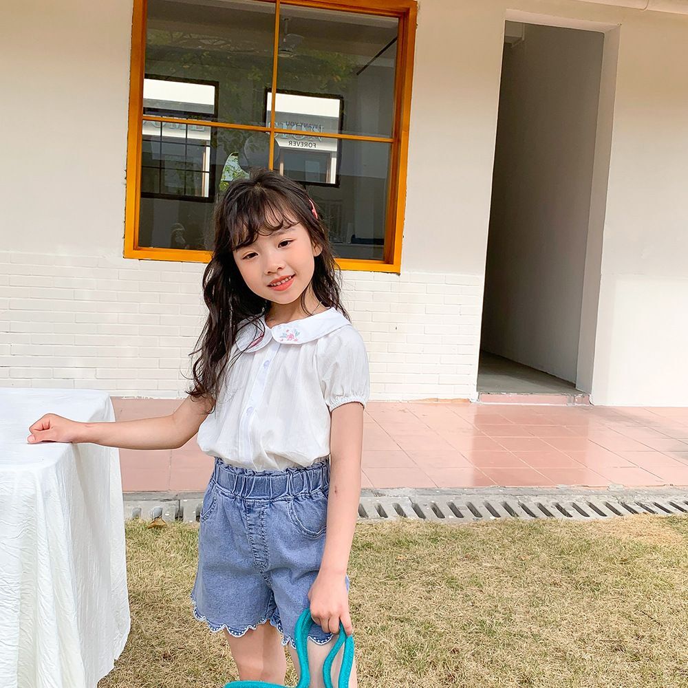 JEANS pendek celana rok anak korea vintage anak lucu korean style