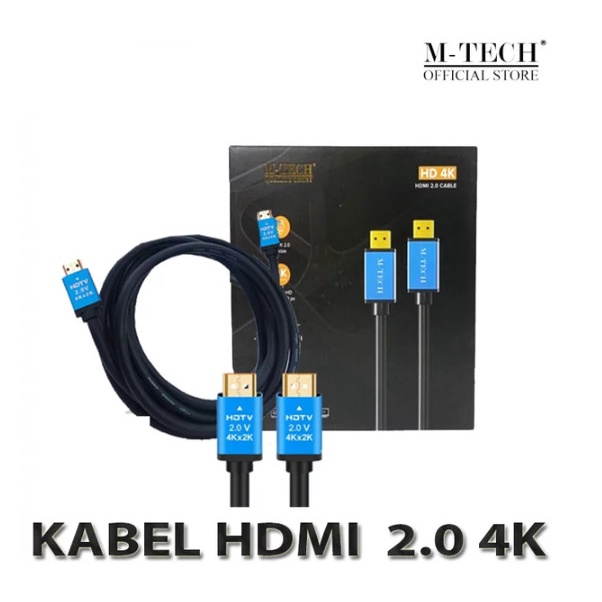 Cable hdmi 2.0 m-tech 30m gold 4k 60hz chipset - Kabel hdtv 30 meter