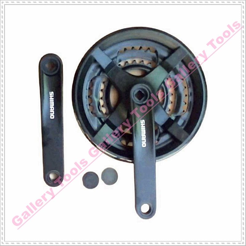 Crank GIR SEPEDA Shimano 48t TY301 with COVER Sepeda aksesoris sparepart