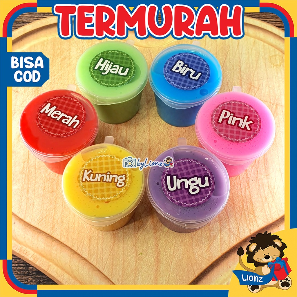 Mainan Slime Mini Warna - Warni base Tofu by Lionz.idn