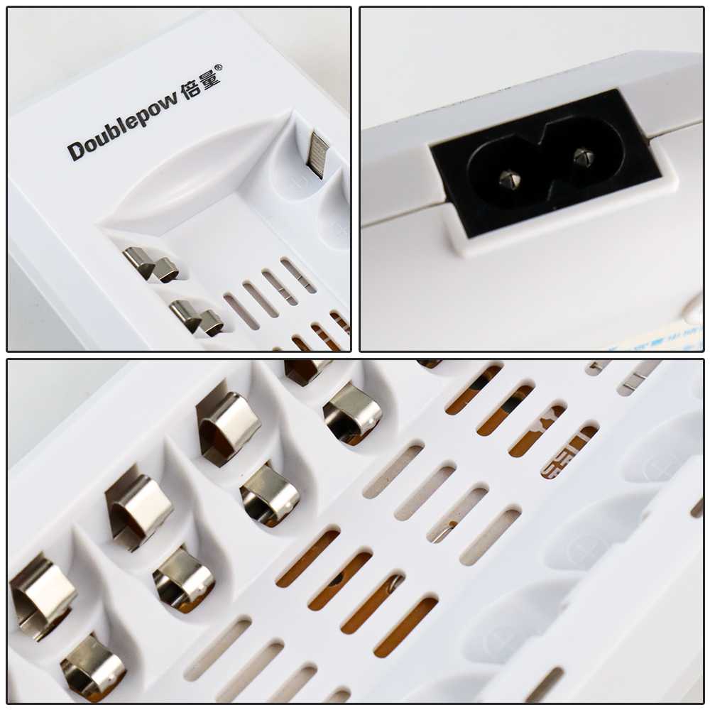 (BISA COD) FTIHSHP Doublepow Charger Baterai 8 slot for AA/AAA - DP-K18