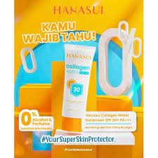 HANASUI WATER COLLAGEN SUNSCREEN SPF 30 / BARU BPOM