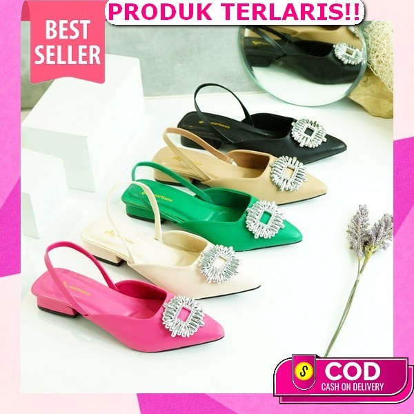 Sepatu Hak Sendal Heels Wanita Import Us 108 Kaca Mutiara 5Cm Impor Hels Highheels Perempuan Hils Ce