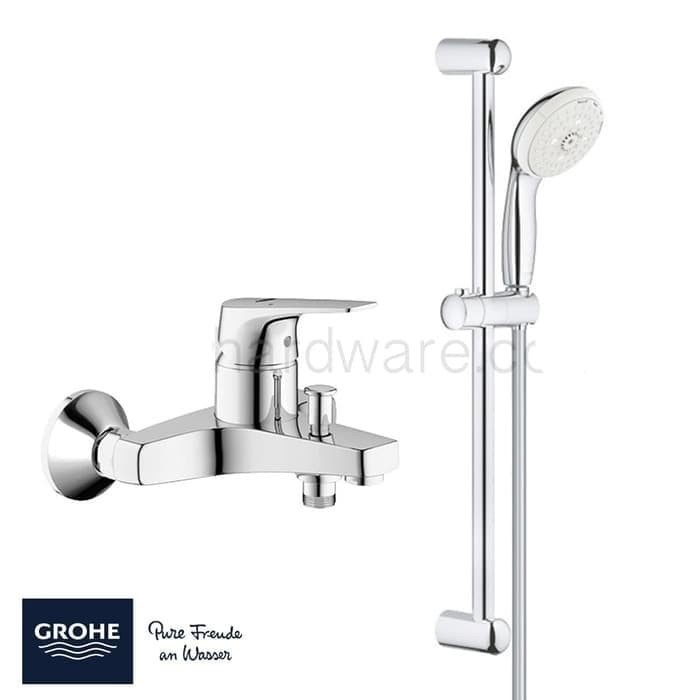 Kran Bathub+ Shower Tiang Grohe/Bath Shower Set Mixer Merk Grohe