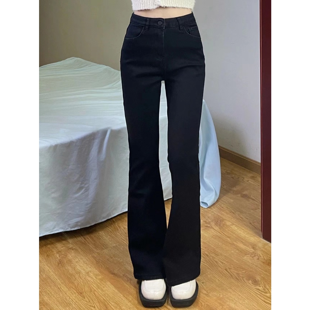 New skinny jeans wanita high waist jeans hitam kekinian terbaru korean style import