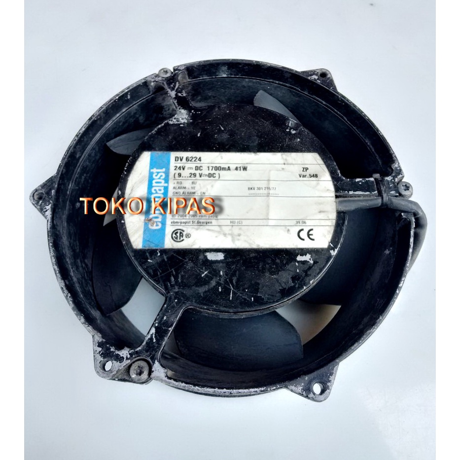 Fan Dc Brushless PAPST DV6224,,, 24v 1.7A&1,83A Diameter 17cm