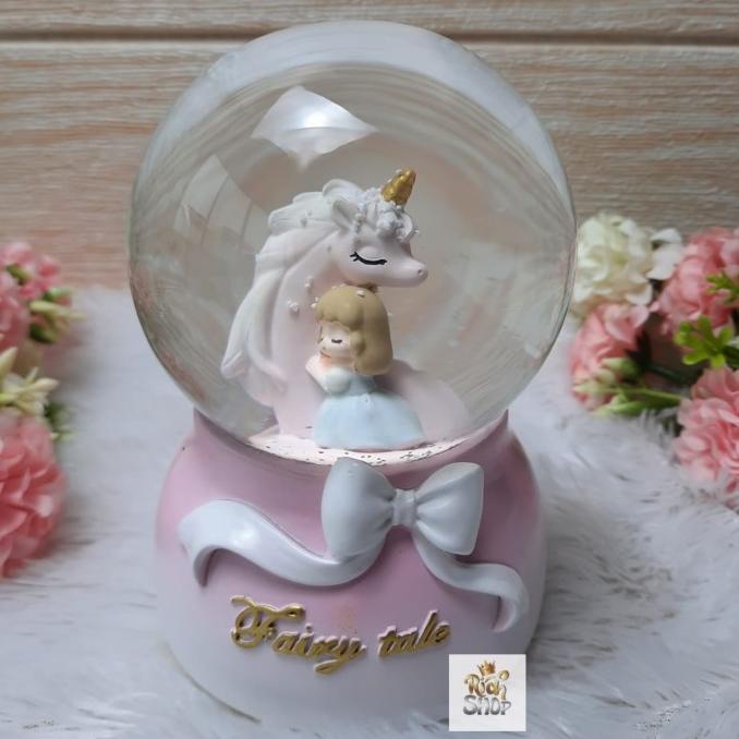 Kotak Musik Bola Salju Lampu Couple / Bola Salju Pasangan