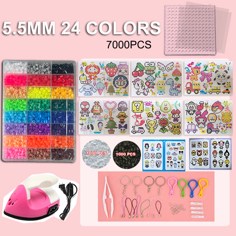 1350pcs Manik-Manik Perler Diy Ukuran Besar 5mm Untuk Anak/Dewasa