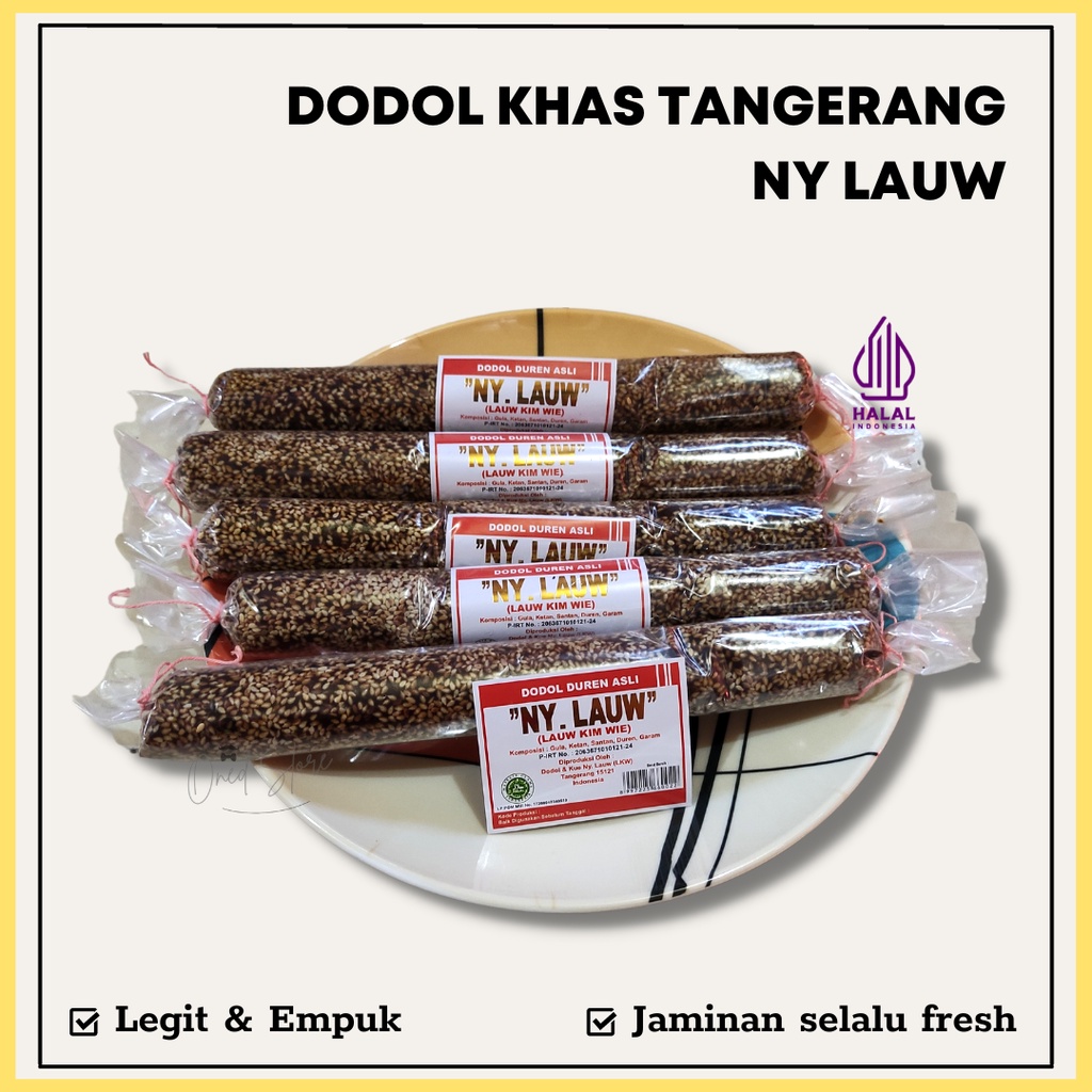 

Dodol NY LAUW Asli Khas Tangerang Betawi - Halal 200gr