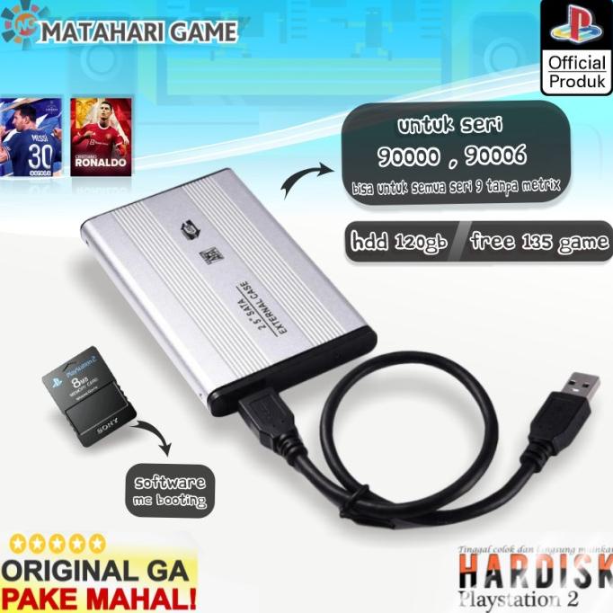 PS2 - Hardisk Eksternal PS2 120GB - Support Semua PS2 Full Game slim - Chalieesta