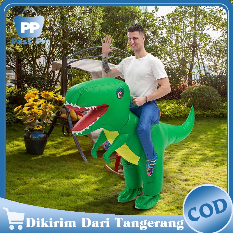 TERLARIS Kostum Dino Bermain Dinosaurus Untuk Dewasa Dan Anak Ultah Badut Lucu Ultah Inflatable