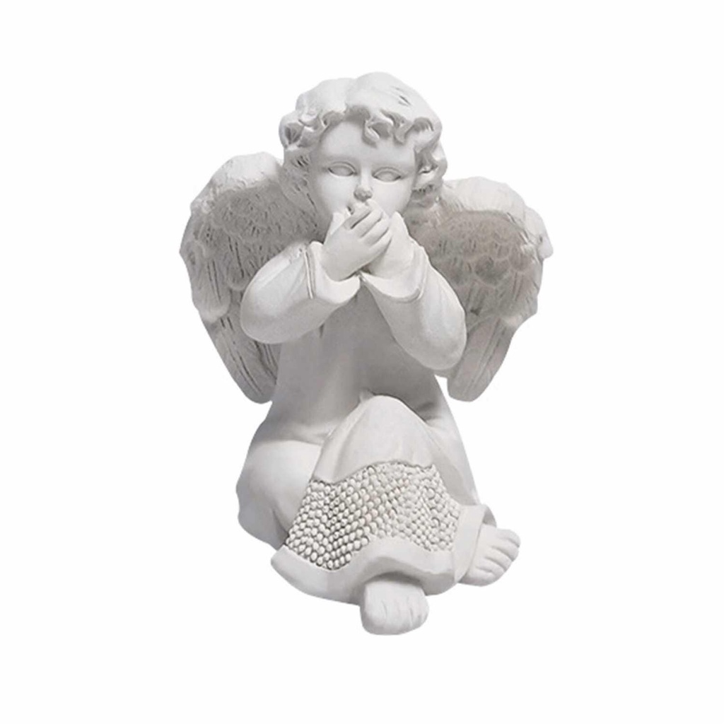 Patung Taman Malaikat Angel Shaped Decorative Garden Statue - LU01 - White