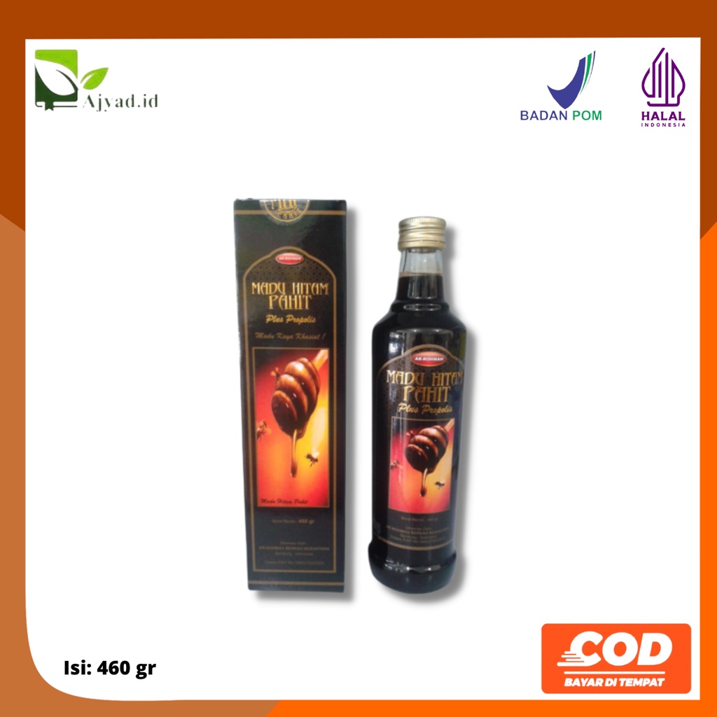 

Madu Hitam Pahit Plus Propolis - Ar Rohmah - 460 Gram - Ar Rohmah Berkah - Original Product