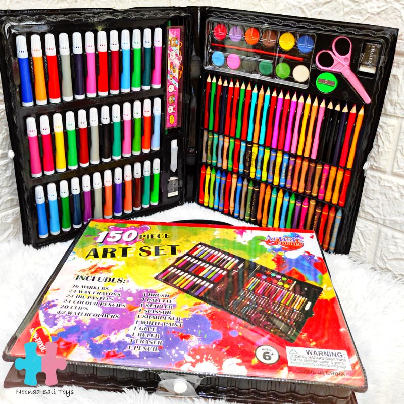 

Art Set Perlengkapan Mewarnai Melukis Pensil Warna Crayon Anak