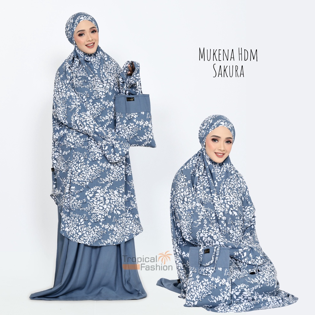 Mukena HDM Sakura Bahan Rayon Janger Untuk Remaja Dan Dewasa Bahan Rayon Janger Termurah Kekinian