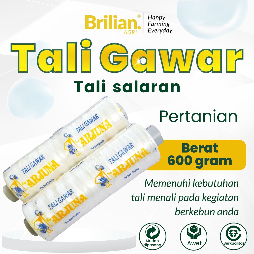 Tali Gawar Salaran 600 gram / Tali Salaran Tanaman Kacang Panjang / Tali Salaran Tanaman Mentimun