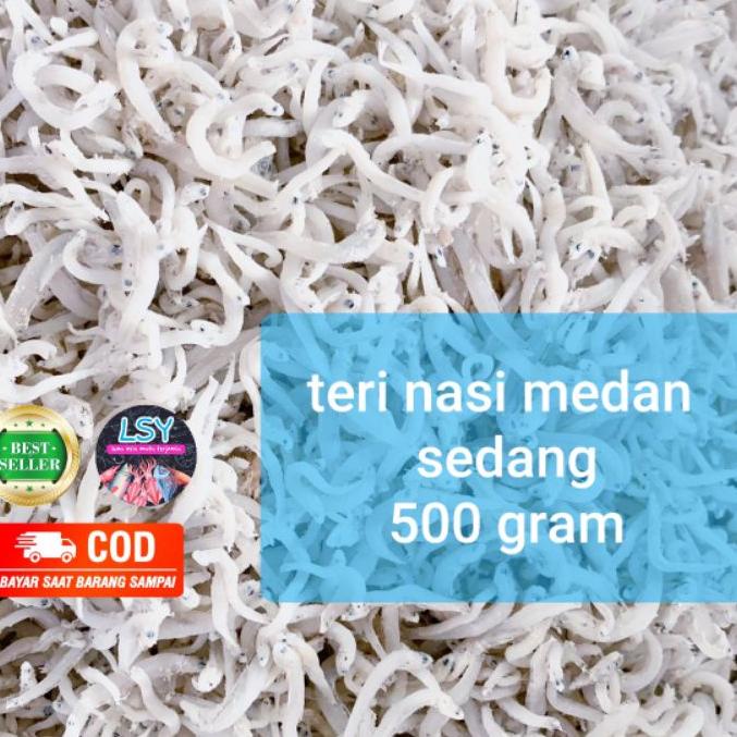 

◘ ikan asin teri nasi medan size sedang 500gr ☇