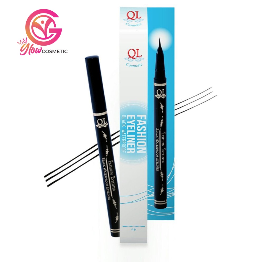 QL FASHION EYELINER BLACK SPIDOL - WATERPROOF