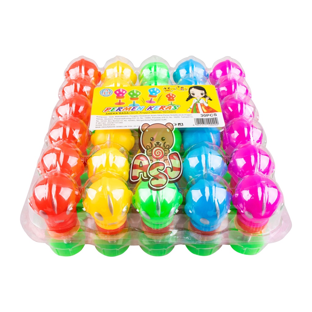 AAA PERMEN KERAS BENTUK MAINAN LONCAT ISI 30