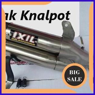 Knalpot IXIL Double Silencer Titan Slip On Ninja 250Fi / Karbu, Ninja 300Fi ABS SE, Z250, MT25, R25