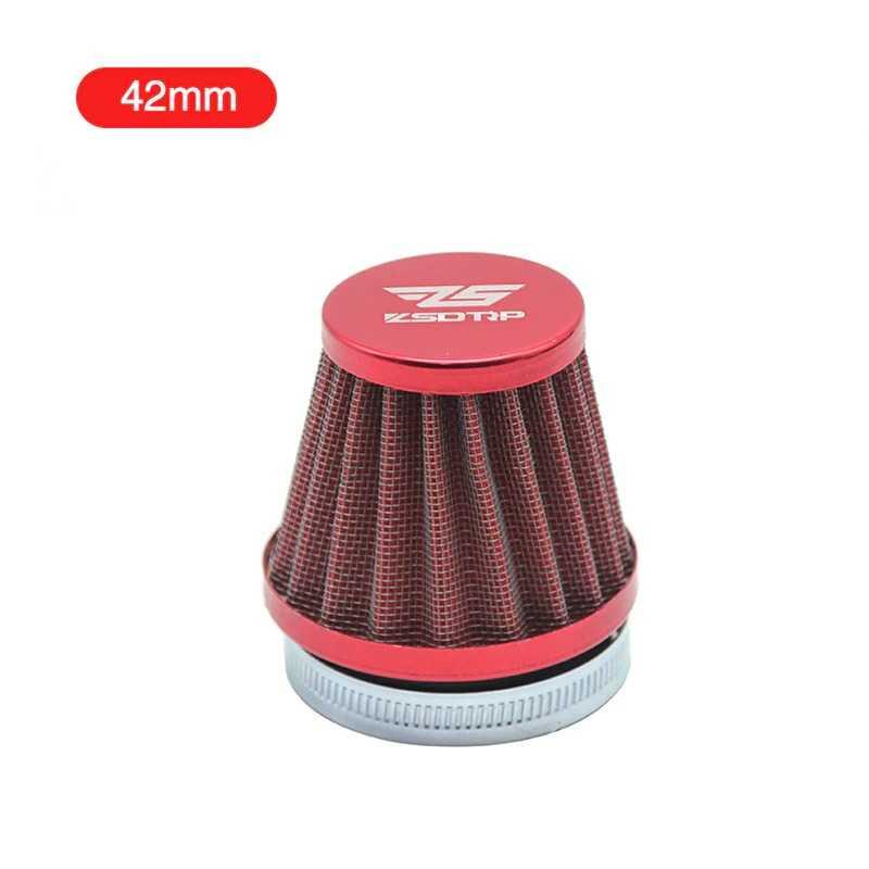 Filter Udara Karburator Motor Universal Pipa Intake 42 mm - SC42 - Red