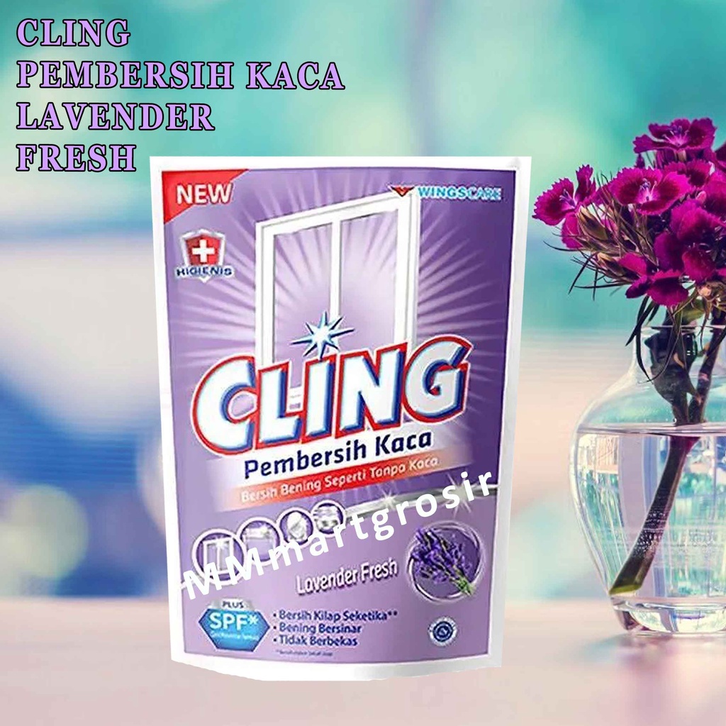 Cling Refill/ Pembersih Kaca/ Aroma Lavender Fresh/ 425ml