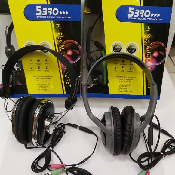 murah Headphone Headset Stereo Sound Technology 5BRO / HK +MIC belkang