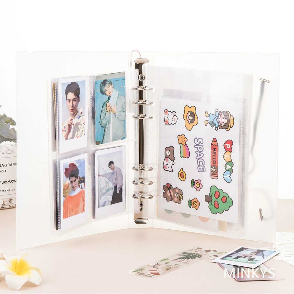 (BISA COD) FTIHSHP MINKYS Binder A5 Photocards Collect Book Postcard Holder - 2021