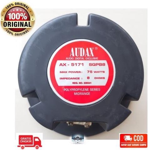 Speaker Audax 5 Inch 75 Watt Midrange Middle Midle Midel Original