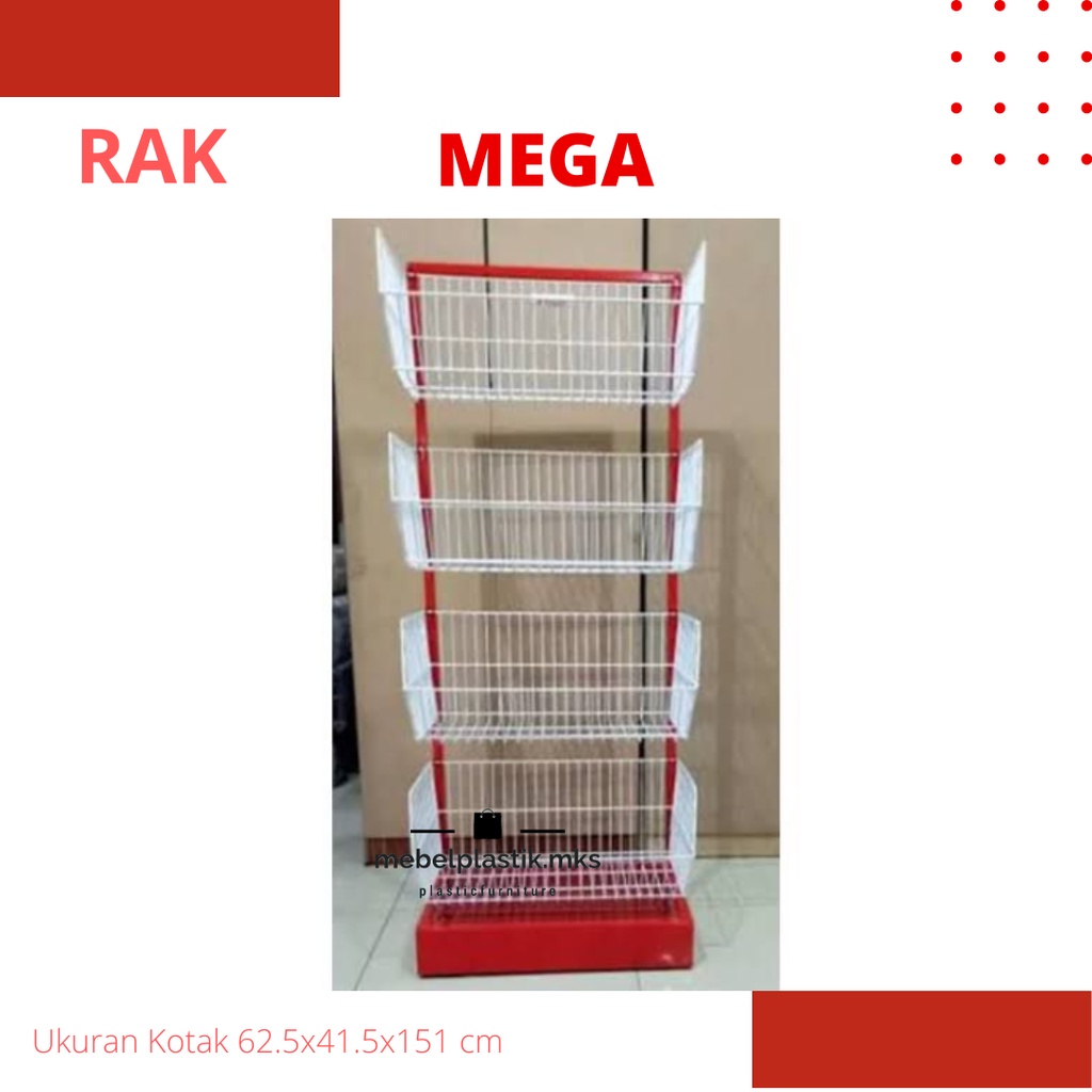 Rak Jualan Rak Pajangan Mega Master Rak Supermarket Rak Chiki