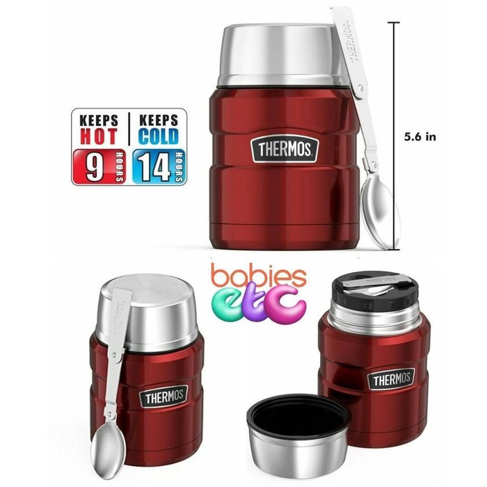 Thermos - Stainless King Food Jar Red / Lunch Box (Sk-3000-Cr)
