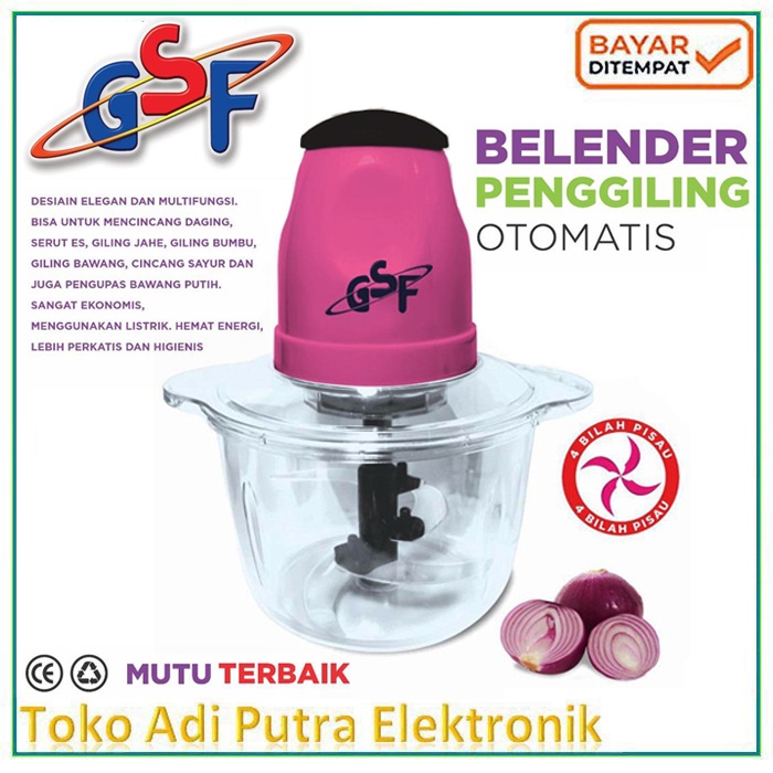 Mini chopper Blender Pengiling Daging Otomatis Food Procesor / Penggiling serbaguna Gsf