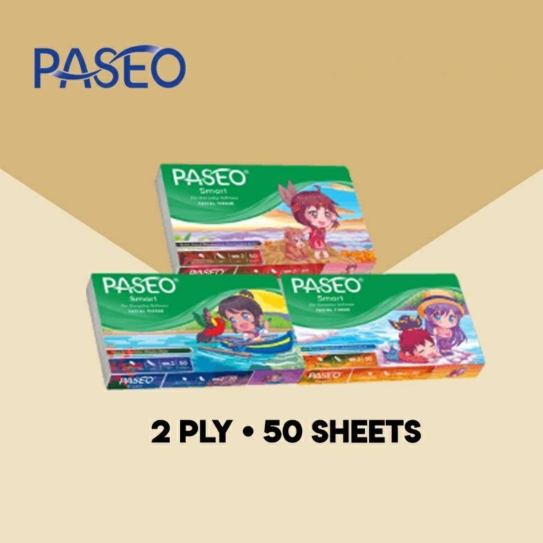 Tissue Paseo Smart Travel 50 Sheets - PASEO TRAVEL PACK