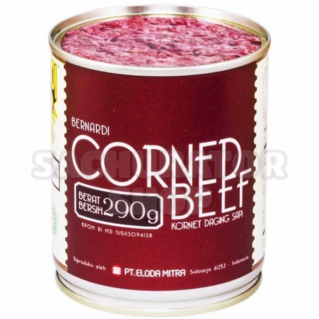 

KORNED KORNET DAGING SAPI BERNADI BENARDI BERNARDI CORNED BEEF 290 GR