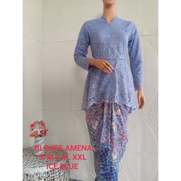 Permata Olshop / Kebaya Blouse Ameena MK / Kebaya Wisuda / Kebaya Brukat Payet Mewah / Kebaya Kondangan / Kebaya Lamaran